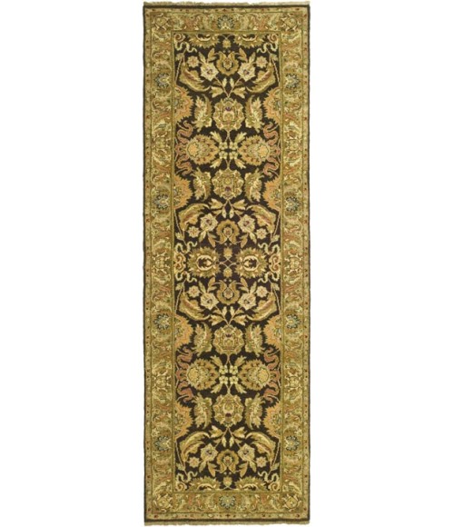 Safavieh Old World Dark Brown / Gold OW115 2 ft. 6 in. X 12 ft. Runner Rug