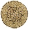 Safavieh Old World Dark Brown / Gold OW115 4 ft. X 4 ft. Round Rug