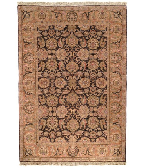 Safavieh Old World Dark Brown / Gold OW115 6 ft. X 9 ft. Rectangle Rug