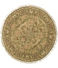 Safavieh Old World Light Green / Gold OW115 4 ft. X 4 ft. Round Rug