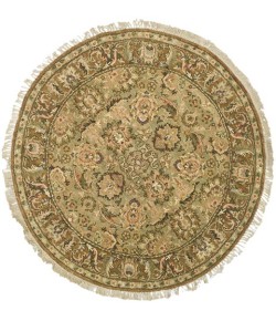 Safavieh Old World Light Green / Gold OW115 4 ft. X 4 ft. Round Rug
