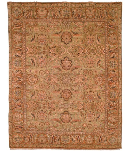 Safavieh Old World Light Green / Gold OW115 12 ft. X 15 ft. Oversized Rug