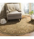 Safavieh Old World Light Green / Gold OW115 4 ft. X 4 ft. Round Rug