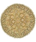 Safavieh Old World Gold / Green OW115 6 ft. X 6 ft. Round Rug