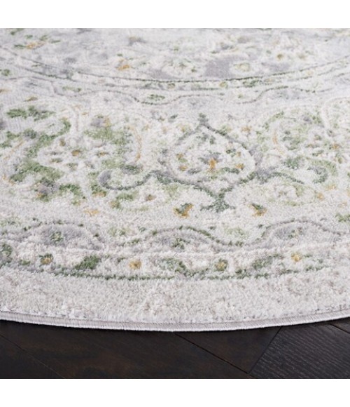 Safavieh Palma Beige / Green Rug PAM326 6 ft. 7 in. X 6 ft. 7 in. Round - Rugs Town Safavieh Palma Beige / Green PAM326 6 ft. 7 in. X 6 ft. 7 in. Round Rug