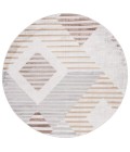 Safavieh Palma Beige / Light Grey PAM328 6 ft. 7 in. X 6 ft. 7 in. Round Rug
