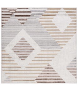 Safavieh Palma Beige / Light Grey PAM328 6 ft. 7 in. X 6 ft. 7 in. Square Rug