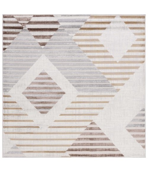 Safavieh Palma Beige / Light Grey PAM328 6 ft. 7 in. X 6 ft. 7 in. Square Rug