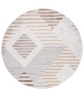 Safavieh Palma Beige / Brown Rug PAM334 6 ft. 7 in. X 6 ft. 7 in. Round - Rugs Town Safavieh Palma Beige / Brown PAM334 6 ft. 7 in. X 6 ft. 7 in. Round Rug