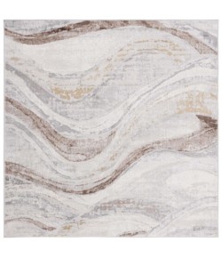 Safavieh Palma Beige / Brown PAM334 6 ft. 7 in. X 6 ft. 7 in. Square Rug