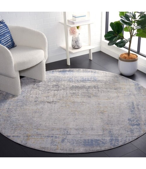 Safavieh Palma Beige / Light Blue PAM338 6 ft. 7 in. X 6 ft. 7 in. Round Rug