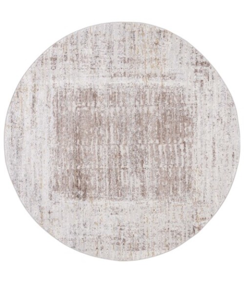 Safavieh Palma Beige / Brown PAM344 6 ft. 7 in. X 6 ft. 7 in. Round Rug