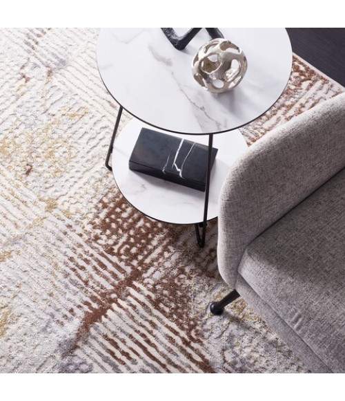 Safavieh Palma Beige / Brown PAM350 5 ft. 5 in. X 7 ft. 7 in. Rectangle Rug