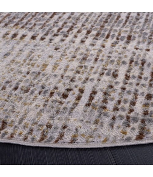 Safavieh Palma Beige / Brown PAM356 6 ft. 7 in. X 6 ft. 7 in. Round Rug