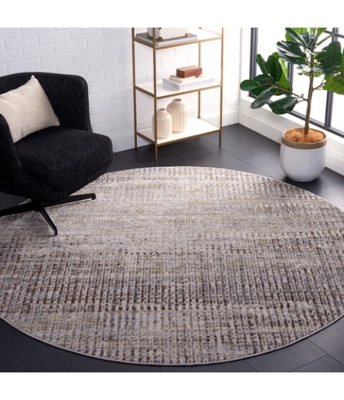 Safavieh Palma Beige / Brown PAM356 6 ft. 7 in. X 6 ft. 7 in. Round Rug