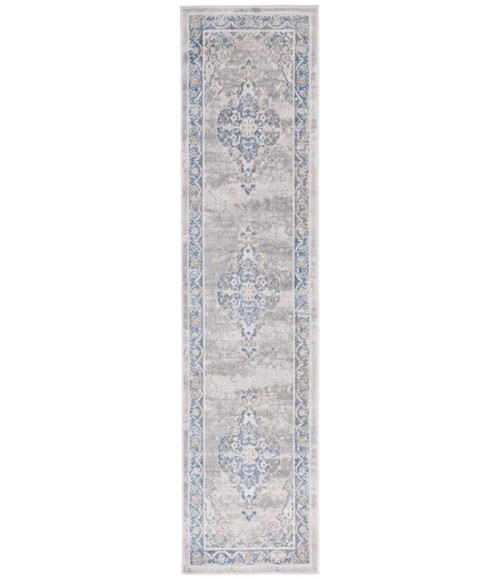 Safavieh Palma Grey / Blue PAM362 2 ft. 2 in. X 9 ft. Runner Rug
