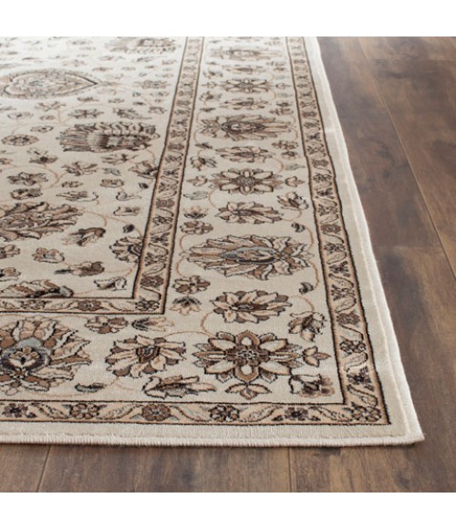 Safavieh Persian Garden Ivory / Ivory PEG610 4 ft. X 5 ft. 3 in. Rectangle Rug