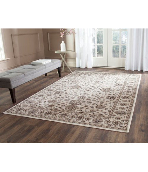 Safavieh Persian Garden Ivory / Ivory PEG610 4 ft. X 5 ft. 3 in. Rectangle Rug