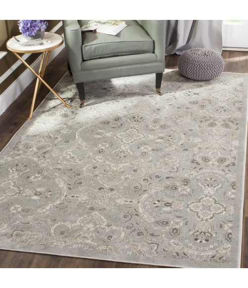 Safavieh Persian Garden Silver / Beige PEG614 6 ft. 7 in. X 9 ft. 6 in. Rectangle Rug