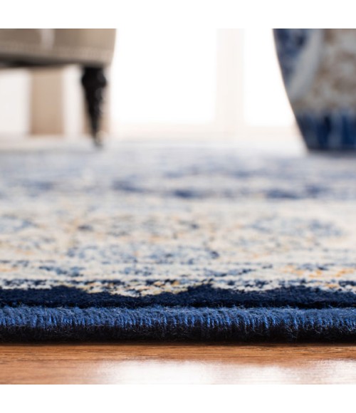 Safavieh Persian Garden Vintage Navy / Ivory Rug PGV611 5 ft. 1 in. X 7 ft. 7 in. Rectangle - Rugs Town Safavieh Persian Garden Vintage Navy / Ivory PGV611 5 ft. 1 in. X 7 ft. 7 in. Rectangle Rug