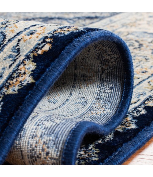 Safavieh Persian Garden Vintage Navy / Ivory Rug PGV611 5 ft. 1 in. X 7 ft. 7 in. Rectangle - Rugs Town Safavieh Persian Garden Vintage Navy / Ivory PGV611 5 ft. 1 in. X 7 ft. 7 in. Rectangle Rug