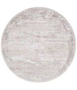 Safavieh Platinum Grey / Beige PLA540 6 ft. 7 in. X 6 ft. 7 in. Round Rug
