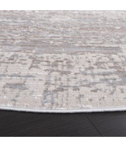 Safavieh Platinum Grey / Beige PLA540 6 ft. 7 in. X 6 ft. 7 in. Round Rug
