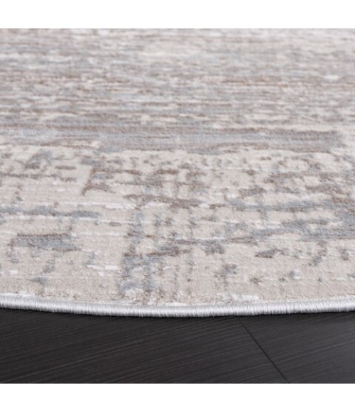 Safavieh Platinum Grey / Beige Rug PLA540 6 ft. 7 in. X 6 ft. 7 in. Round - Rugs Town Safavieh Platinum Grey / Beige PLA540 6 ft. 7 in. X 6 ft. 7 in. Round Rug