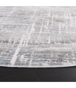 Safavieh Platinum Grey / Dark Grey PLA550 6 ft. 7 in. X 6 ft. 7 in. Round Rug
