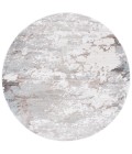 Safavieh Platinum Grey / Ivory PLA552 6 ft. 7 in. X 6 ft. 7 in. Round Rug
