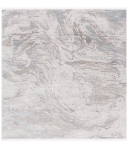 Safavieh Platinum Grey / Ivory Beige PLA556 6 ft. 7 in. X 6 ft. 7 in. Square Rug