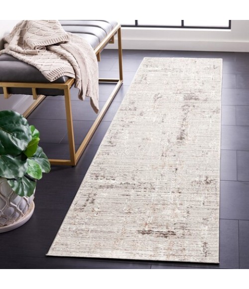 Safavieh Parker Taupe / Ivory Grey PRK100 2 ft. X 8 ft. Runner Rug