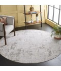 Safavieh Parker Taupe / Ivory Grey PRK100 6 ft. 7 in. X 6 ft. 7 in. Round Rug