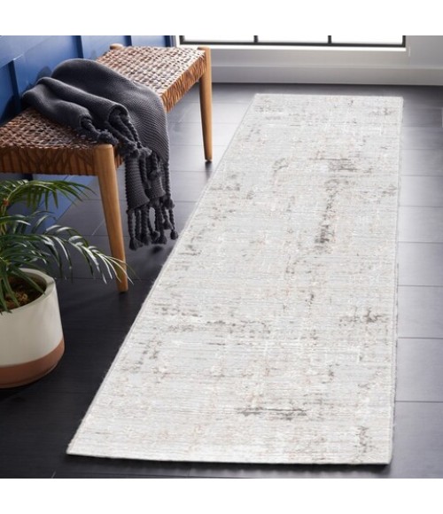Safavieh Parker Light Grey / Ivory Grey PRK100 2 ft. X 8 ft. Runner Rug