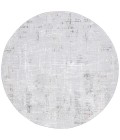 Safavieh Parker Light Grey / Ivory Grey PRK100 6 ft. 7 in. X 6 ft. 7 in. Round Rug