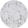 Safavieh Parker Light Grey / Black PRK100 6 ft. 7 in. X 6 ft. 7 in. Round Rug
