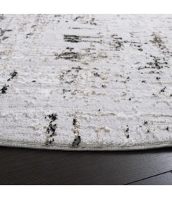 Safavieh Parker Light Grey / Black PRK100 6 ft. 7 in. X 6 ft. 7 in. Round Rug
