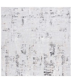 Safavieh Parker Light Grey / Black PRK100 6 ft. 7 in. X 6 ft. 7 in. Square Rug