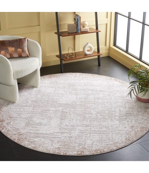 Safavieh Parker Taupe / Grey Gold PRK101 6 ft. 7 in. X 6 ft. 7 in. Round Rug