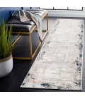 Safavieh Parker Taupe / Ivory Blue PRK101 2 ft. X 8 ft. Runner Rug