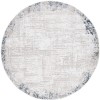 Safavieh Parker Taupe / Ivory Blue PRK101 6 ft. 7 in. X 6 ft. 7 in. Round Rug