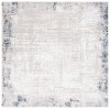 Safavieh Parker Taupe / Ivory Blue PRK101 6 ft. 7 in. X 6 ft. 7 in. Square Rug