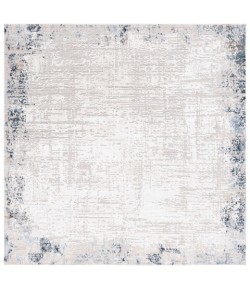 Safavieh Parker Taupe / Ivory Blue PRK101 6 ft. 7 in. X 6 ft. 7 in. Square Rug