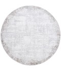 Safavieh Parker Grey / Ivory PRK101 6 ft. 7 in. X 6 ft. 7 in. Round Rug