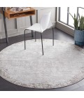 Safavieh Parker Grey / Ivory PRK101 6 ft. 7 in. X 6 ft. 7 in. Round Rug