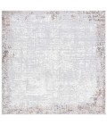 Safavieh Parker Grey / Ivory PRK101 6 ft. 7 in. X 6 ft. 7 in. Square Rug