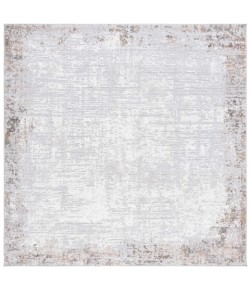 Safavieh Parker Grey / Ivory PRK101 6 ft. 7 in. X 6 ft. 7 in. Square Rug