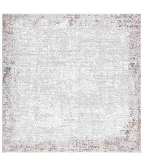 Safavieh Parker Grey / Ivory PRK101 6 ft. 7 in. X 6 ft. 7 in. Square Rug