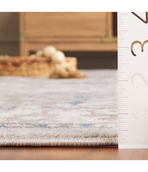 Safavieh Prestige Beige / Blue Rug PTE118 6 ft. 7 in. X 6 ft. 7 in. Square - Rugs Town Safavieh Prestige Beige / Blue PTE118 6 ft. 7 in. X 6 ft. 7 in. Square Rug
