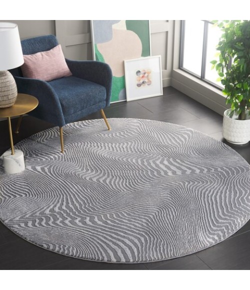 Safavieh Revive Grey REV110 6 ft. 7 in. X 6 ft. 7 in. Round Rug